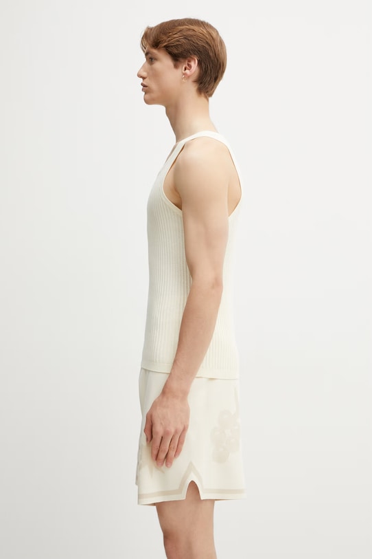 Filling Pieces Tank Top top bawełniany męski 412622500292.214 beżowy SS26