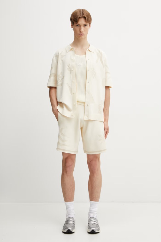 Filling Pieces Tank Top top bawełniany męski 412622500292.214 beżowy