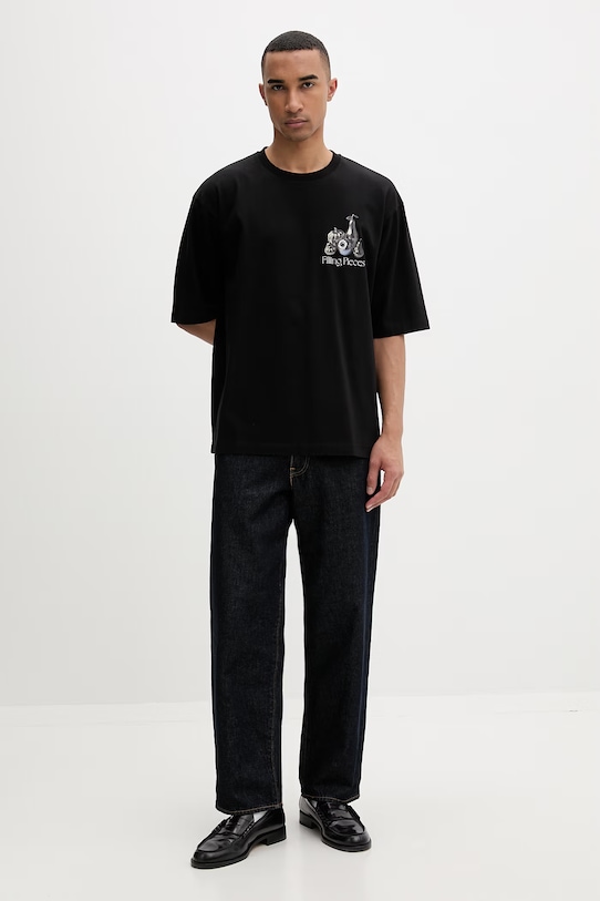 Filling Pieces tricou bărbătesc din bumbac Chrome Fruit 412620501291.130 negru SS26