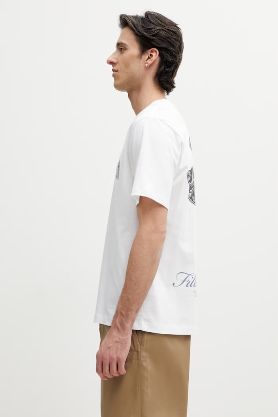 Filling Pieces Broken Plate t-shirt basic bawełniany męski 412620500321.110 biały SS26