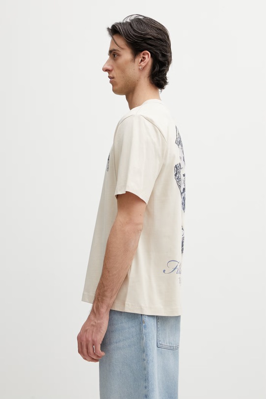 Filling Pieces Broken Plate t-shirt bawełniany męski 412620500321.292 beżowy SS26