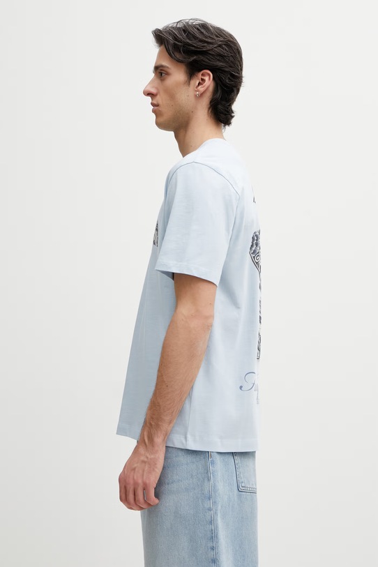 Filling Pieces Broken Plate t-shirt bawełniany męski 412620500321.294 niebieski SS26