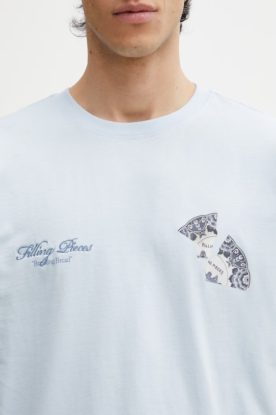 Filling Pieces t-shirt męski bawełniany Broken Plate niebieski 412620500321.294