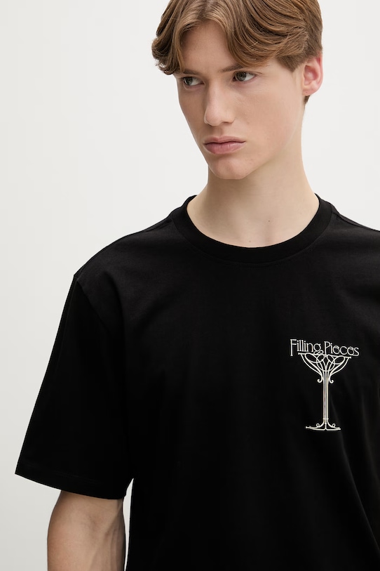Filling Pieces tricou bărbați din bumbac Champagne negru 412620500288.130