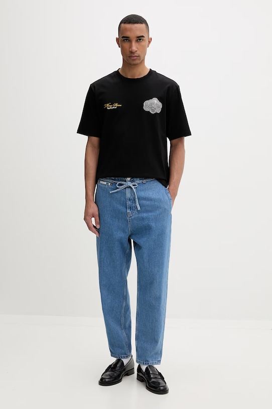 Bavlnené tričko Filling Pieces Citrus 412620500290.130 čierna SS26