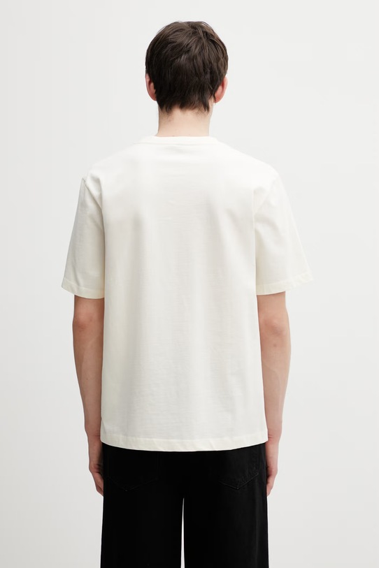 Îmbrăcăminte Filling Pieces tricou bărbați din bumbac Gowtu Tonal 422520500167.214 bej
