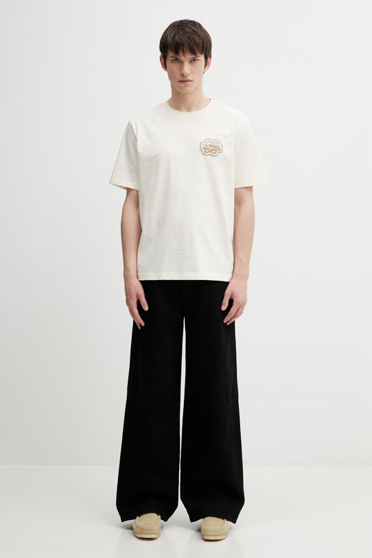 Filling Pieces t-shirt bawełniany Gowtu Tonal 422520500167.214 beżowy