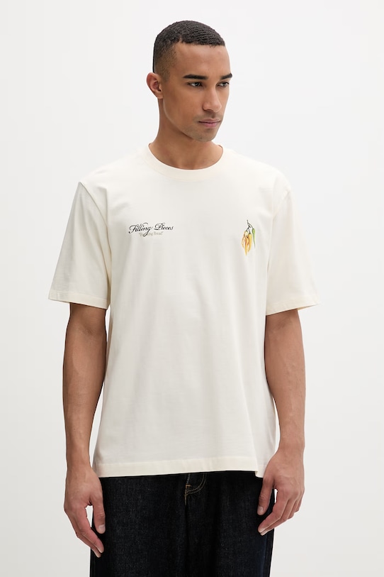 Oblečenie Filling Pieces tričko pánske bavlnené Pepper 412620500287.214 béžová