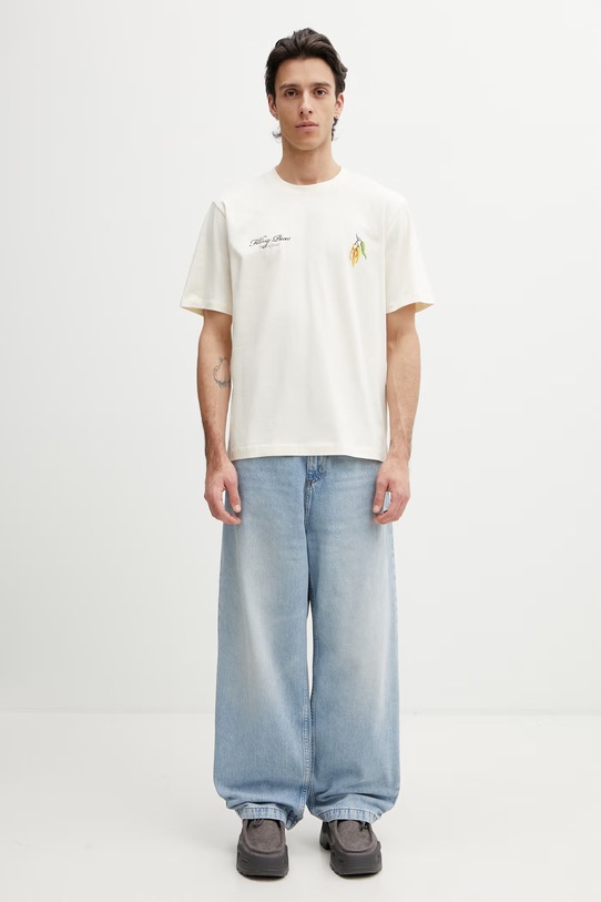 Filling Pieces t-shirt męski bawełniany Pepper 412620500287.214 beżowy