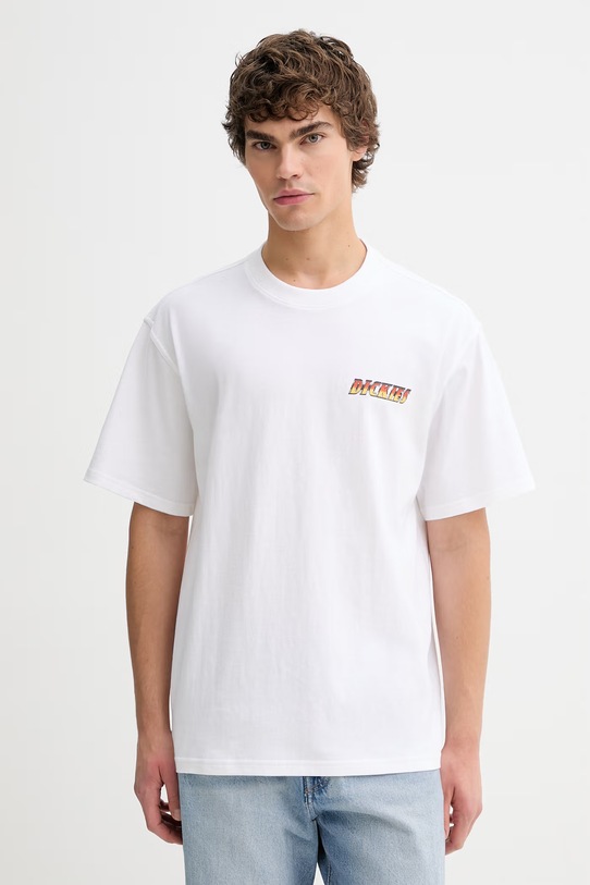 Odzież Dickies t-shirt bawełniany DK0A89EO0WH1 biały