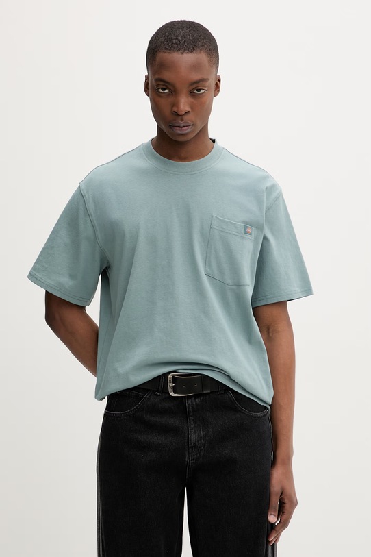 Dickies T-shirt męski bawełniany turkusowy DK0A4YFCL371