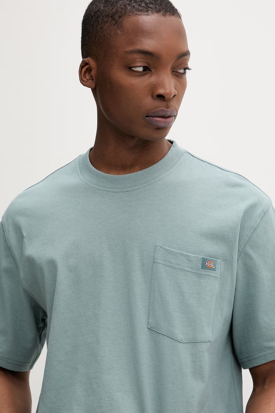 Dickies T-shirt męski bawełniany turkusowy DK0A4YFCL371