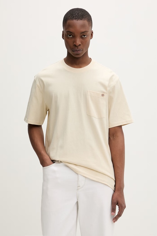 Dickies T-shirt męski bawełniany beżowy DK0A4YFCL171