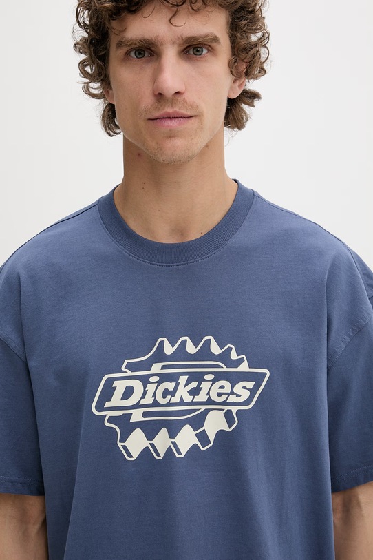 Dickies majica za muškarce od pamuka plava DK0A88PDRI21