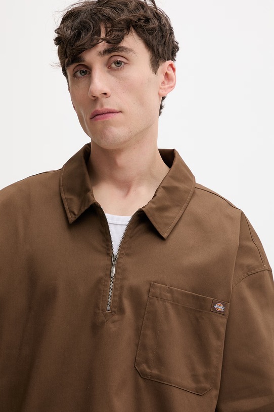 Dickies polo da uomo marrone DK0A88PI0TB1