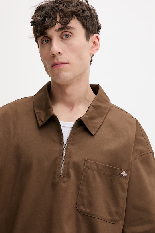 Dickies polo da uomo marrone DK0A88PI0TB1