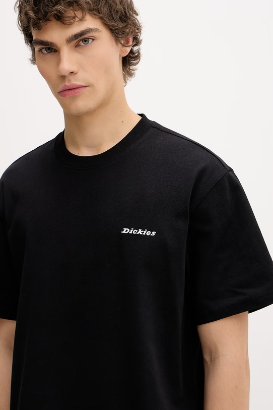 Dickies Majica za muškarce od pamuka crna DK0A89ENBLK1
