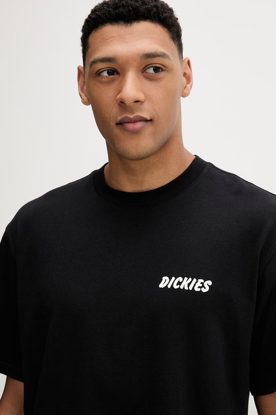 Dickies t-shirt bawełniany czarny DK0A8853BLK1