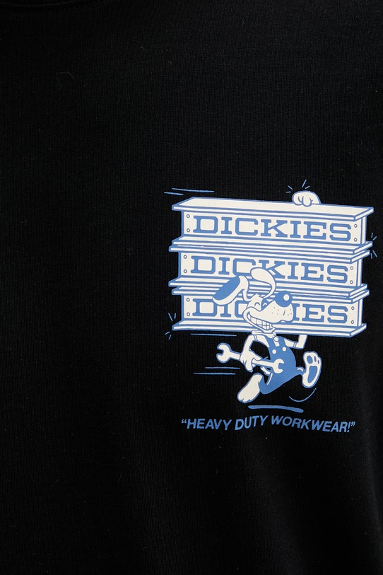 Dickies t-shirt ανδρικό βαμβακερό DK0A88JHBLK1 μαύρο
