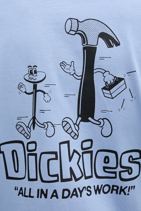 Dickies tričko pánske bavlnené DK0A88GEL391 modrá