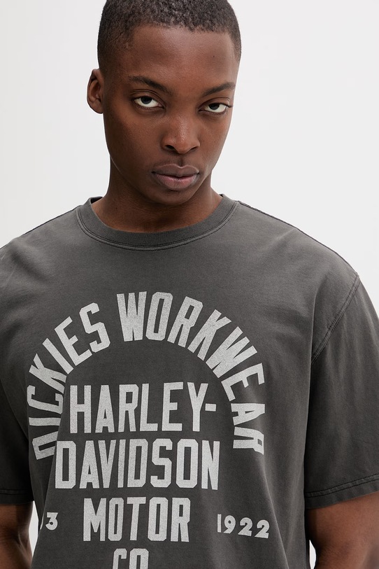 Dickies T-shirt męski bawełniany szary DK0A88RMBLK1