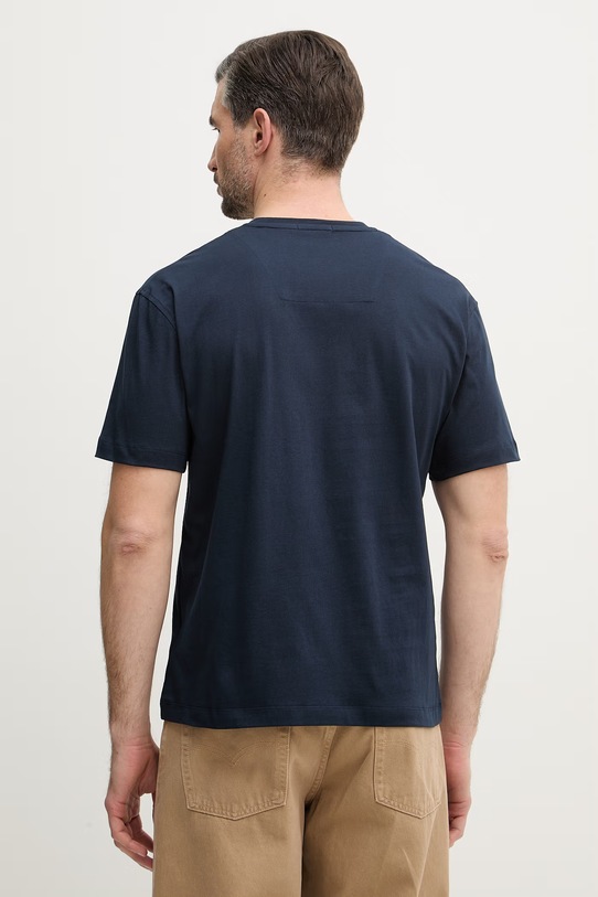 Odzież Aeronautica Militare t-shirt bawełniany TS2522UJ00641 granatowy