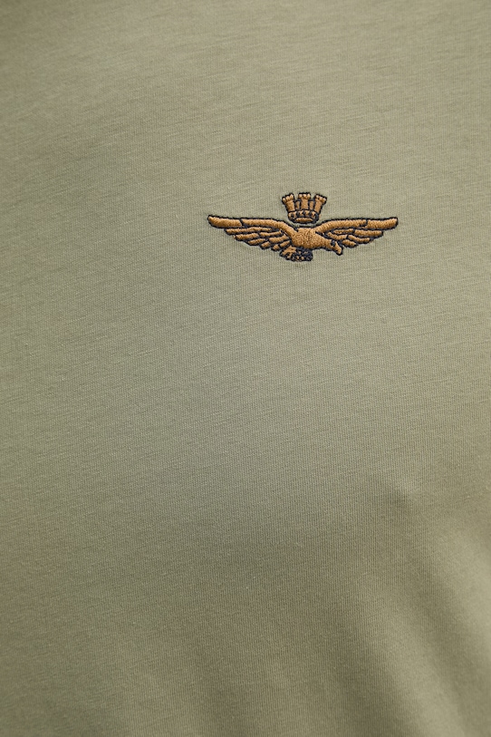 Aeronautica Militare t-shirt bawełniany TS2522UJ00641 zielony