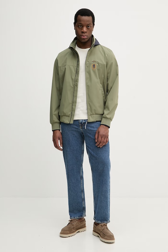 Aeronautica Militare t-shirt bawełniany TS2537UJ00727 beżowy SS26