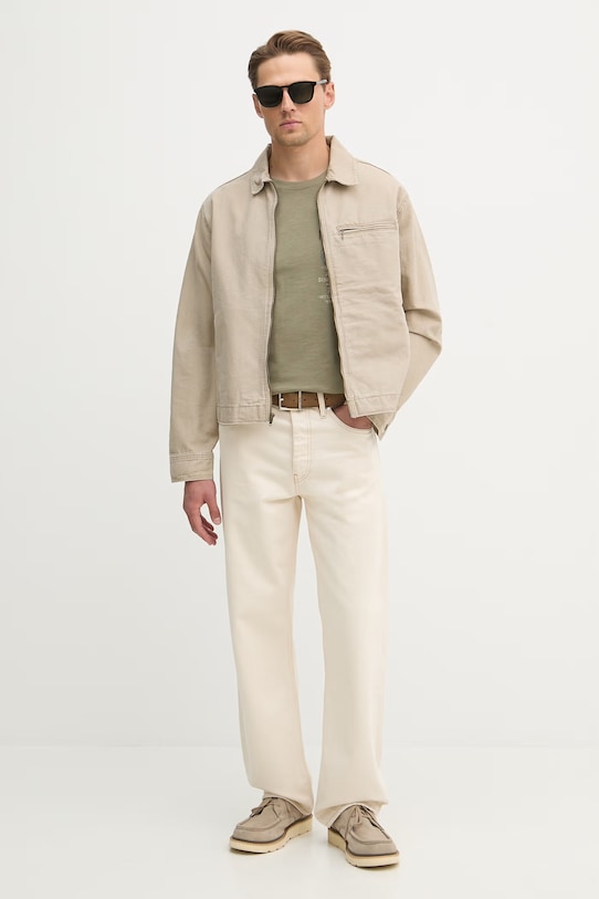 Bavlněné tričko Aeronautica Militare TS2543UJ00686 zelená SS26