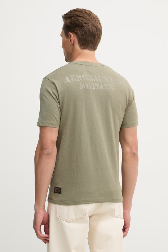 Oblečení Bavlněné tričko Aeronautica Militare TS2543UJ00686 zelená