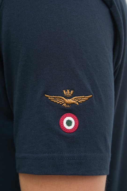 Aeronautica Militare t-shirt bawełniany TS2536UJ00641 granatowy