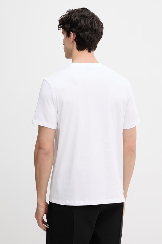 Odzież Karl Lagerfeld T-shirt męski bawełniany B2M46049 biały