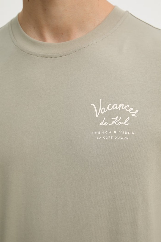 Karl Lagerfeld t-shirt męski bawełniany B2M44001 zielony