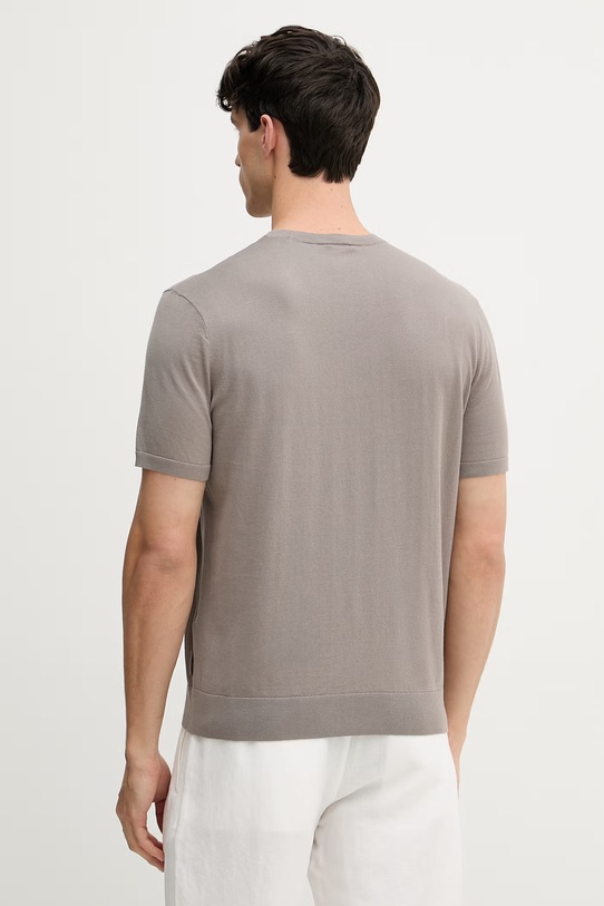 Дрехи Armani Exchange тениска мъжка памучна 8NZM5C.ZM3JZ кафяв