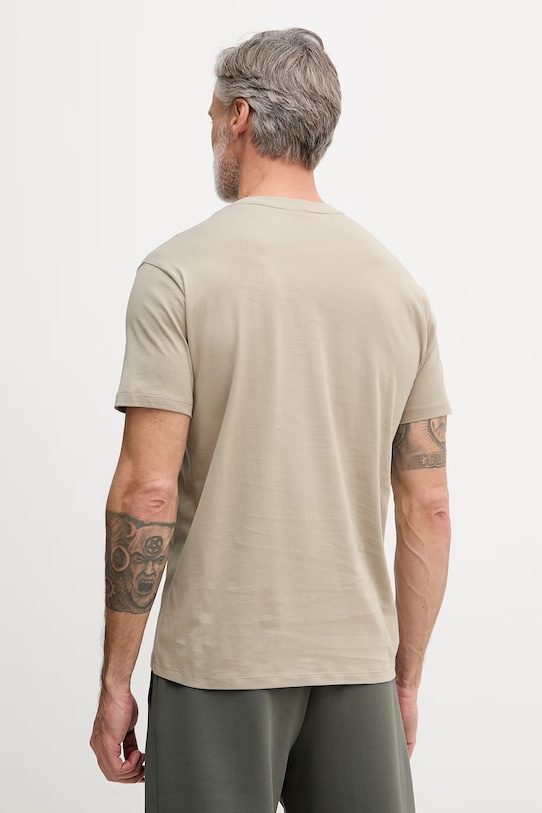 Oblečenie Pánske bavlnené tričko Armani Exchange XM002450.AF10356 béžová