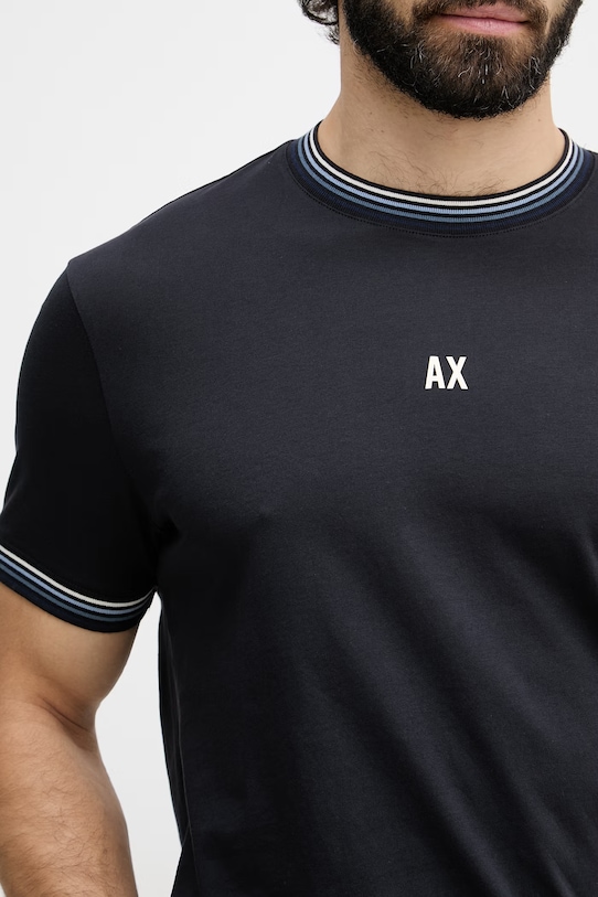 Armani Exchange T-shirt męski bawełniany XM002451.AF10356 granatowy
