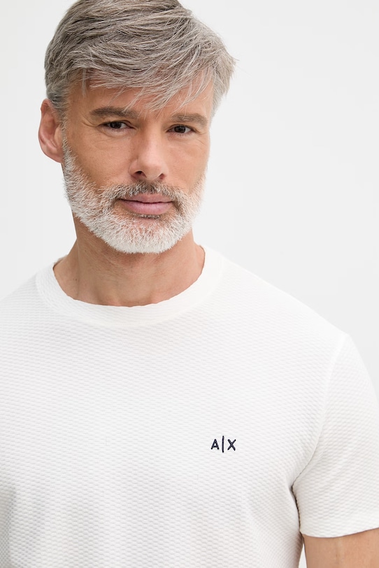 Armani Exchange t-shirt męski bawełniany biały XM002453.AF10337