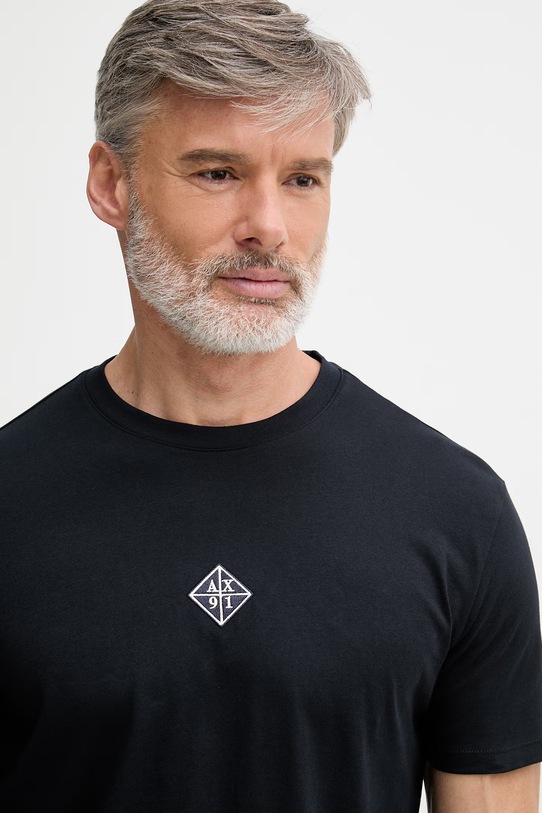 Armani Exchange t-shirt męski bawełniany granatowy XM002454.AF10358