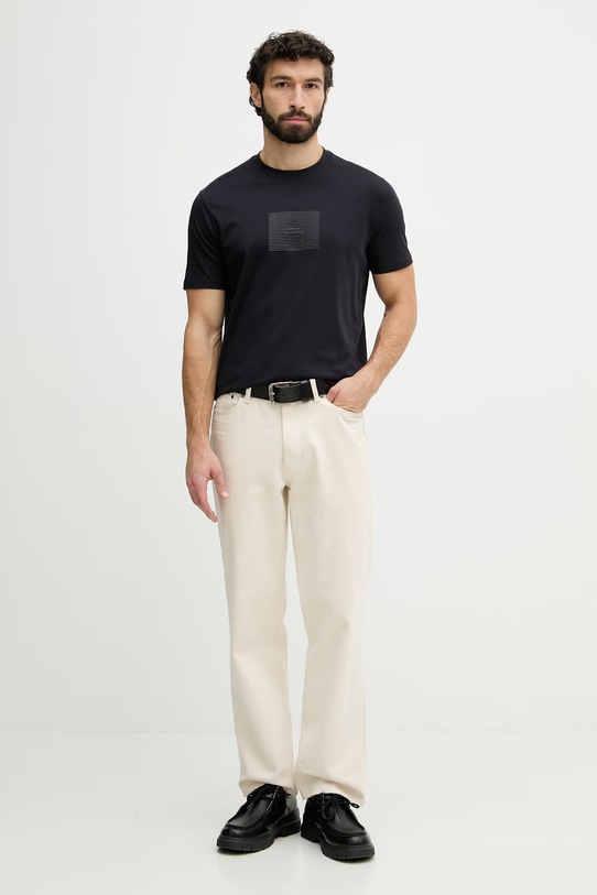 Armani Exchange t-shirt męski bawełniany XM002456.AF10356 granatowy SS26