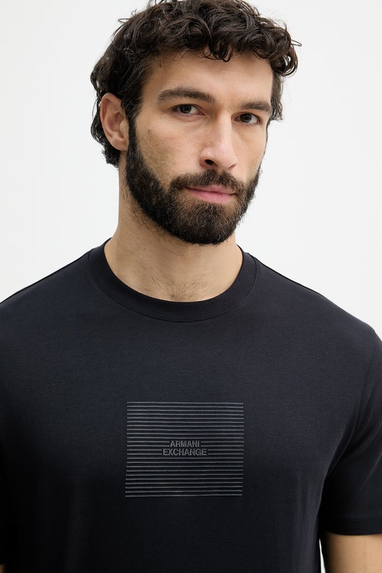 Armani Exchange t-shirt męski bawełniany granatowy XM002456.AF10356