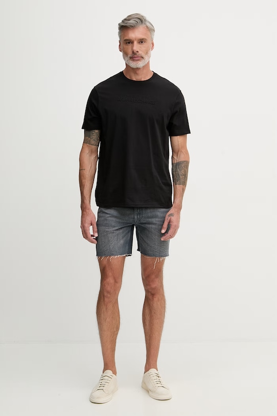 Armani Exchange tričko pánske bavlnené XM002467.AF10356 čierna SS26