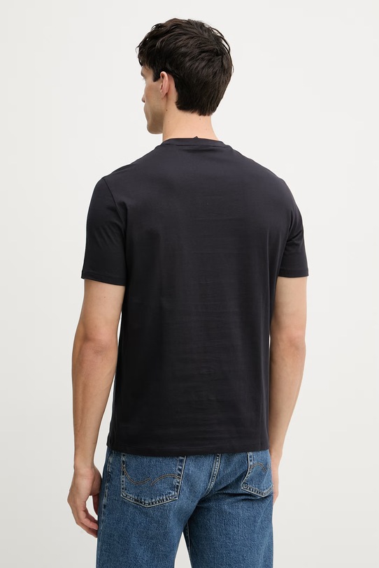Odzież Armani Exchange t-shirt męski bawełniany XM002471.AF10356 granatowy