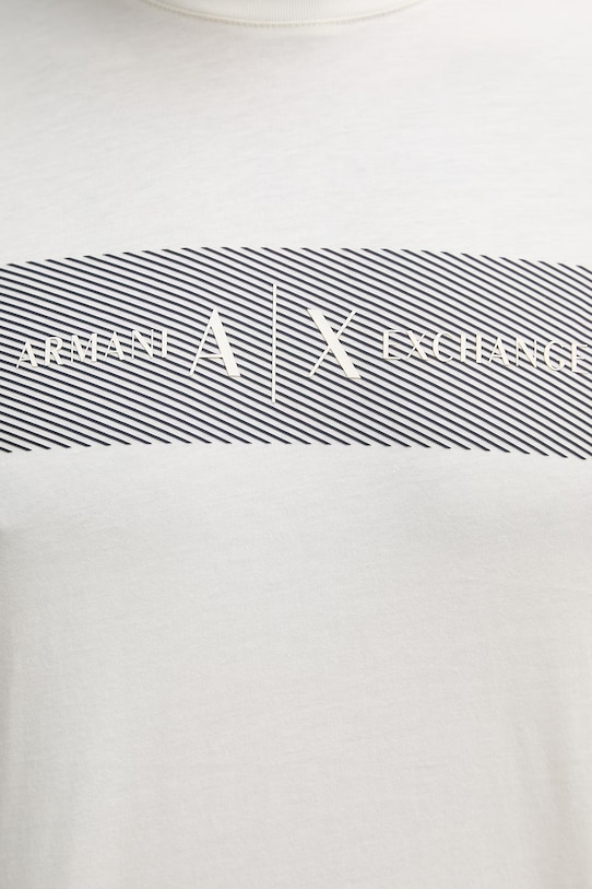 Armani Exchange t-shirt męski bawełniany XM002472.AF10356 beżowy