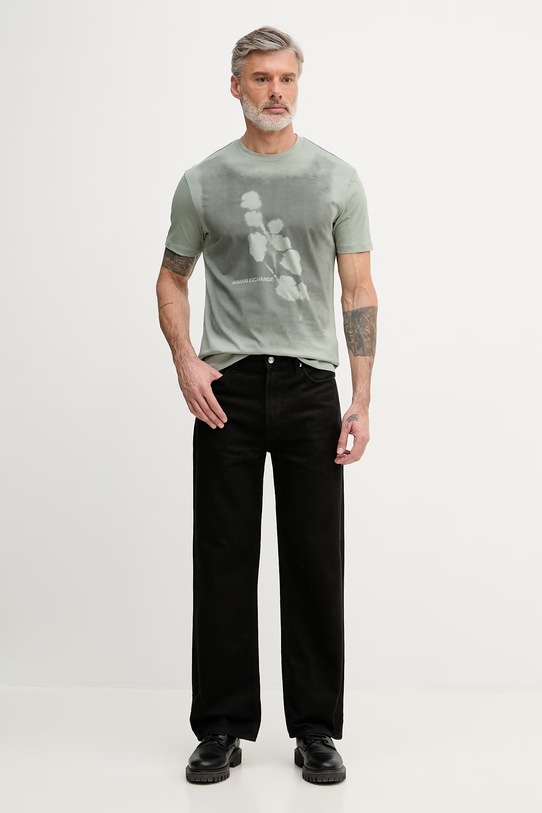 Armani Exchange tričko pánske bavlnené XM002479.AF10358 zelená SS26