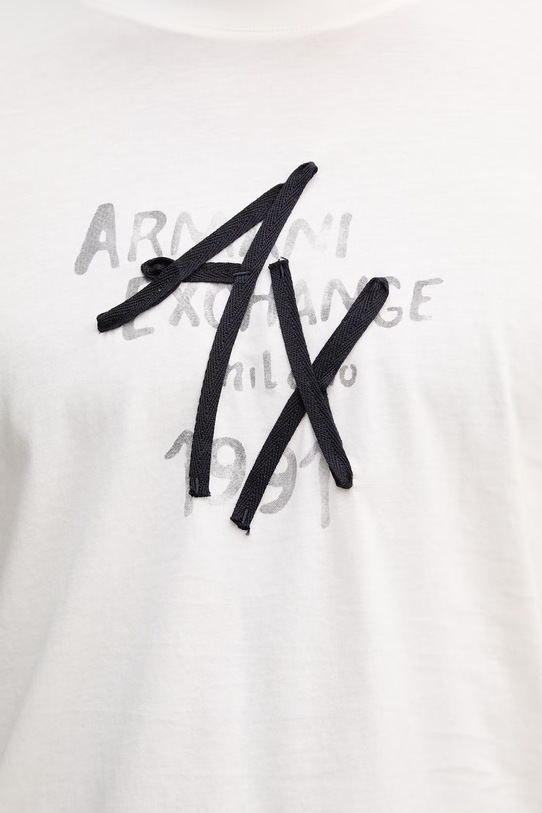 Armani Exchange tričko pánske bavlnené XM002482.AF10356 biela