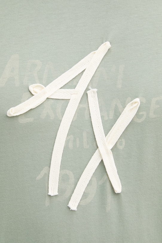 Armani Exchange t-shirt męski bawełniany XM002482.AF10356 zielony