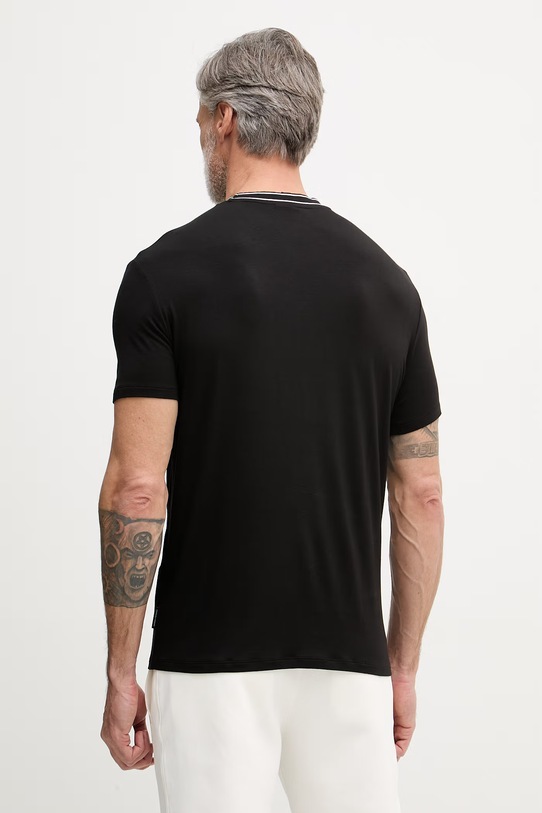 Oblečenie Armani Exchange tričko pánske s viskózou XM002484.AF21936 čierna