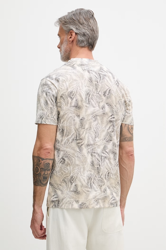 Odzież Armani Exchange t-shirt męski bawełniany XM002502.AF10358 beżowy