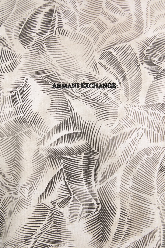 Armani Exchange t-shirt męski bawełniany XM002502.AF10358 beżowy