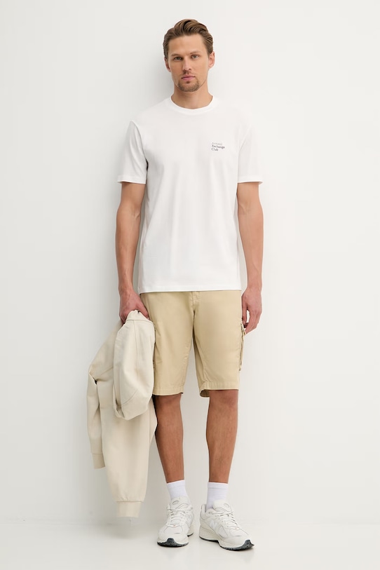 Armani Exchange футболка чоловіча бавовняна XM002504.AF10358 білий SS26
